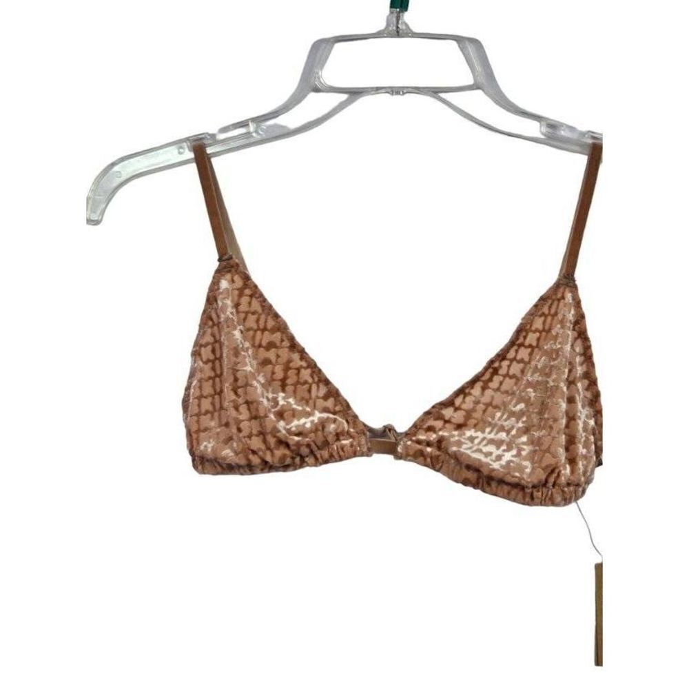 Skims flocked triangle bralette Nwt
